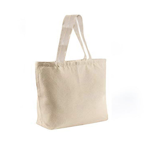 Natural Cotton Canvas Tote Bag