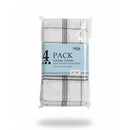 Black and Blue Kitchen Towel - Pack of 4 - 20" x 28" - Dish Towel - Long Lasting and Quick Dry