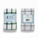 Multi Color Lightweight Waffle Dish Towels, Cleaning Towels and Cotton Rich Bar Towels. pack of 4, Perfect for Everyday Use (18"x26")