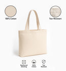 Canvas Cotton Tote Bag - Sustainable - 19" x 15"