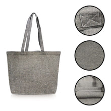 Stylish Recycled Canvas Tote Bags in Granite
