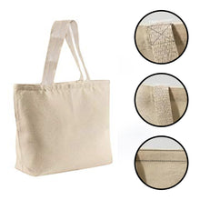 Natural Cotton Canvas Tote Bag