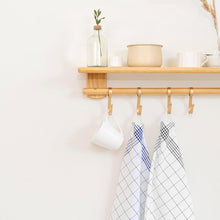 Blue & Black Cotton Kitchen Towels - pack of 4, Perfect for Everyday Use (20