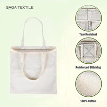 Cotton Tote Bag, Lightweight Medium Reusable Grocery Shopping Bag 10 | 15 | 25 pack
