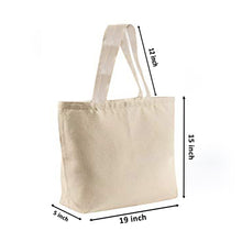 Natural Cotton Canvas Tote Bag