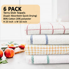 Terry Kitchen Towel Kitchen Towels - pack of 6, Perfect for Everyday Use (16