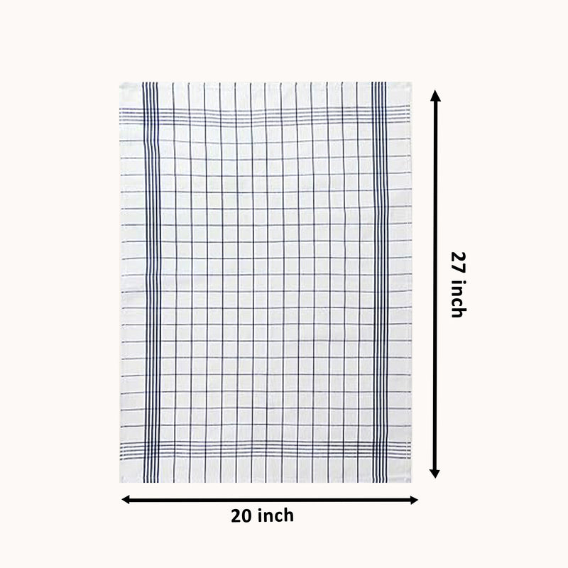 Black and Blue Kitchen Towel - Pack of 4 - 20" x 28" - Dish Towel - Long Lasting and Quick Dry